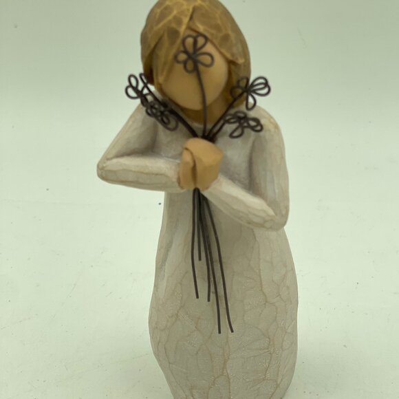 Willow Tree Friendship Figure Demdaco 26155 Boxed + Thinking of You Greet Card - Picture 4 of 14